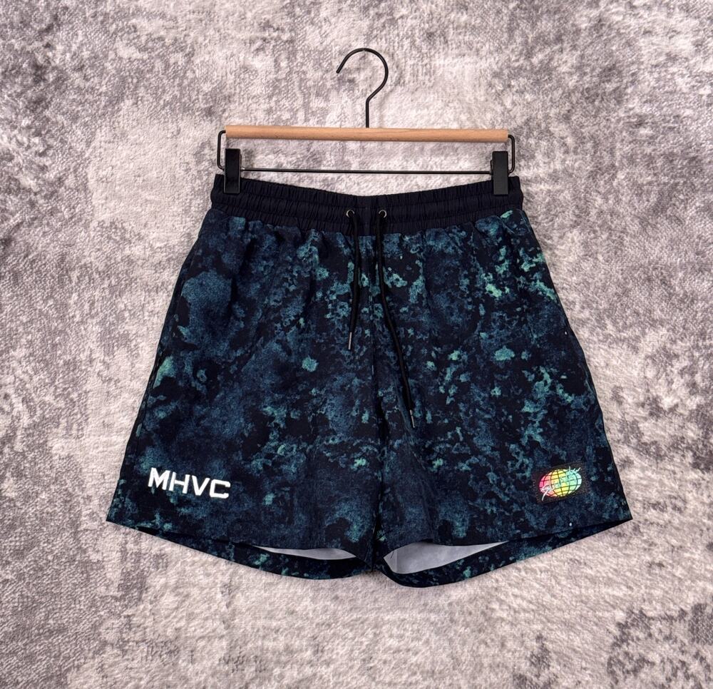 Slunks Shorts Small Mens Acid Reptile Volleyball Lined Swim Trunks Hybrid